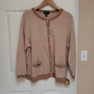 ☆Lands End Houndstooth Cardigan
